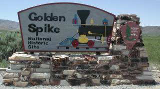 Entrance Sign at the Golden Spike site, Promontory, Utah