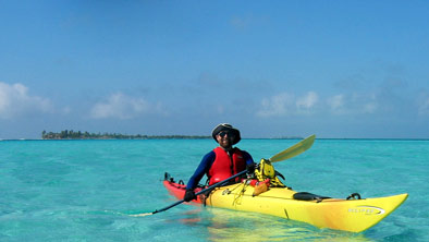 sea kayak in Belize