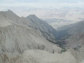 Looking East down at Lone Pine