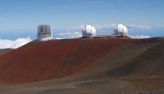The Keck Telescopes atop  Mauna Kea